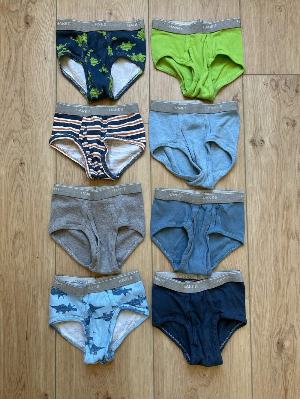 Boys 4T-5T Hanes No Ride Up Briefs  Cotton Underwear